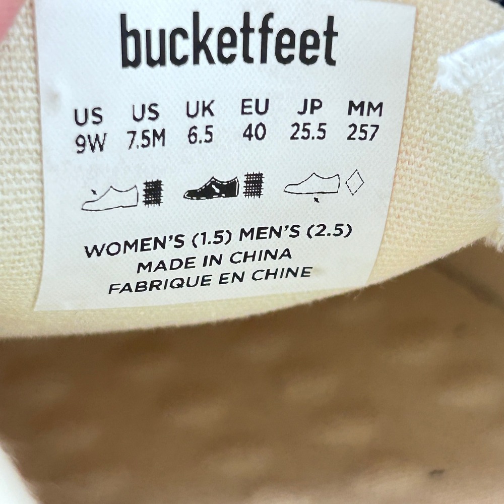 BucketFeet Adult Unisex Multicolor Canvas Slip On Sneakers NWT- W9 & M7.5 - Picture 11 of 11